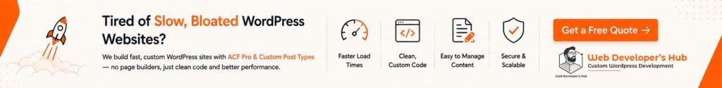 Building structured, custom WordPress content with ACF Pro & Custom Post Types.
