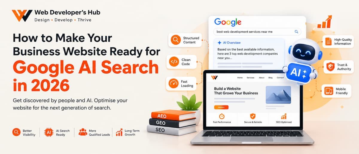 How to Make Your Business Website Ready for Google AI Search in 2026 1 How to Make Your Business Website Ready for Google AI Search in 2026