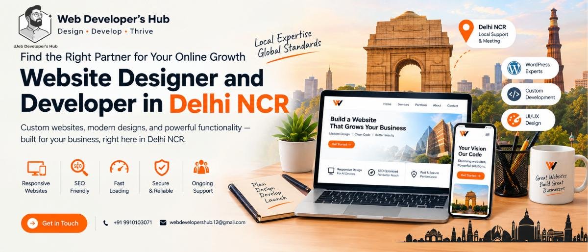 Website Designer and Developer in Delhi NCR: 10 Things to Check Before Hiring in 2026 2 Website Designer and Developer in Delhi NCR – 10 Things to Check Before Hiring in 2026